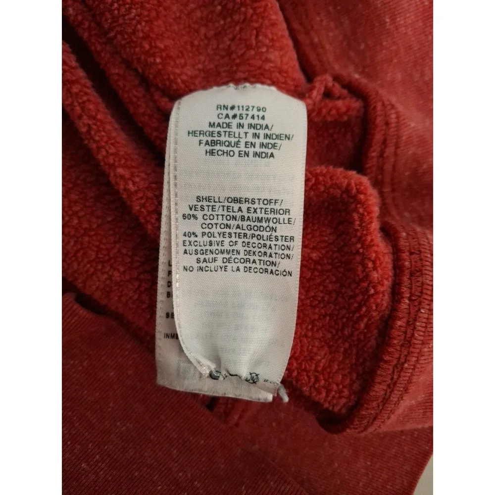 True Religion Big T Red Zip Up Hoodie‎ Men's XL
